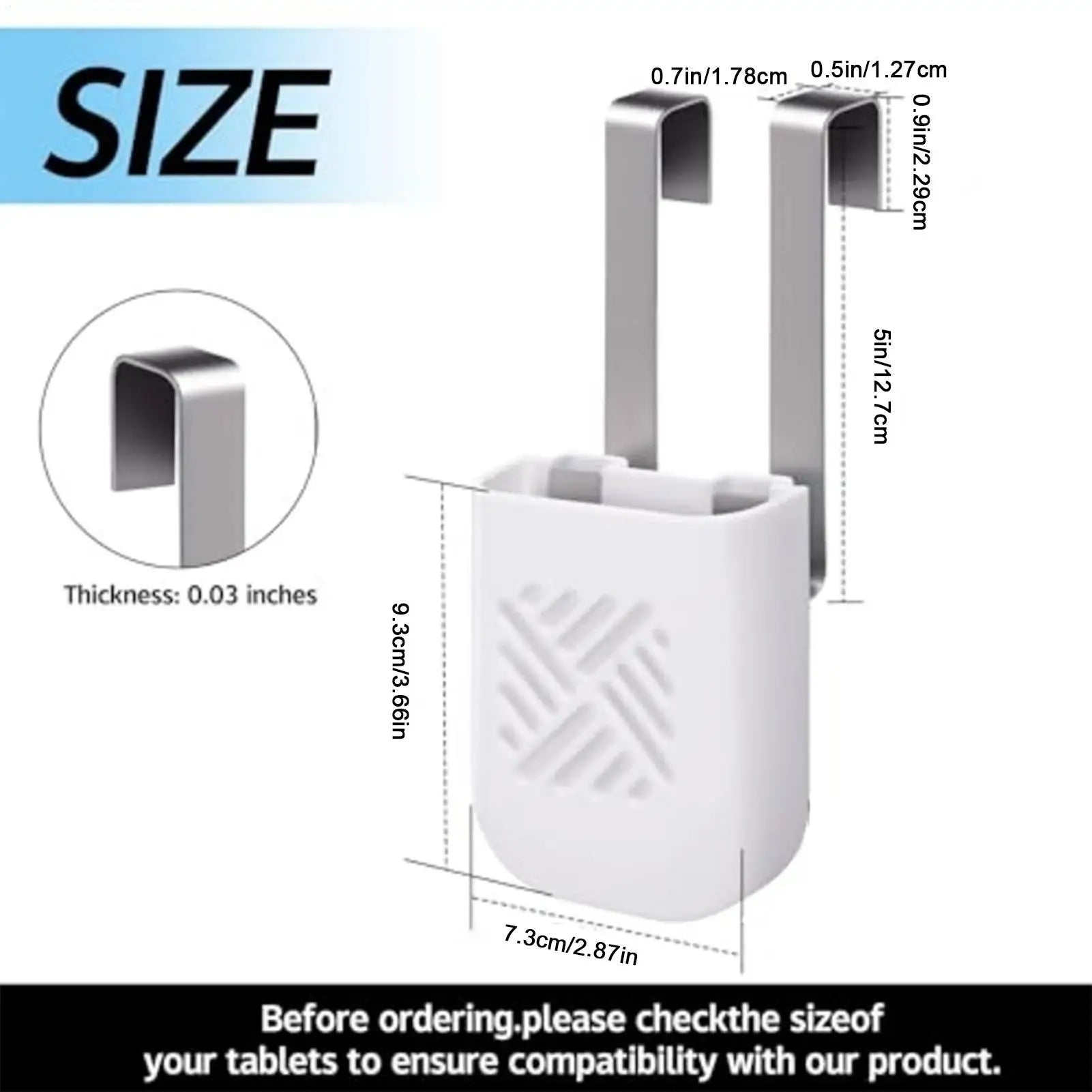 Toilet Tank Tablet Holder Cleaning Bracket Storage Hotel Home