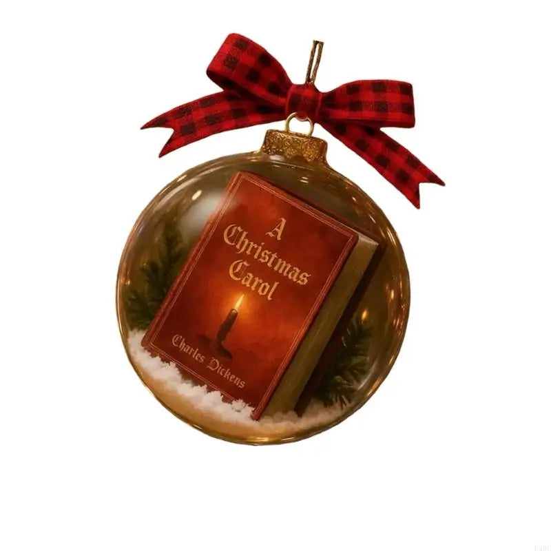 Efficient Acrylic Christmas Carol Hanging Ornament Mini Book Design