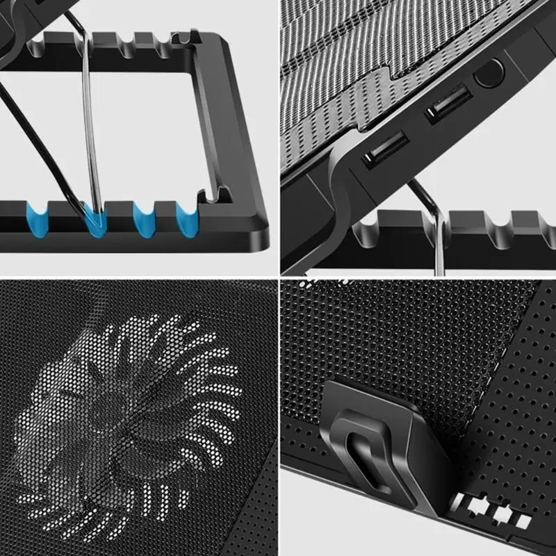 652F Portable Laptop Stand Mount Risers Notebook Holder 2 Port USB 11- Zpaxo