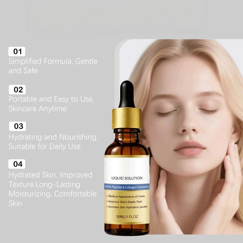 Peptide & Collagen Face Lifting Serum – Anti-Aging 30ml Anti-Aging Face Serum Zpaxo