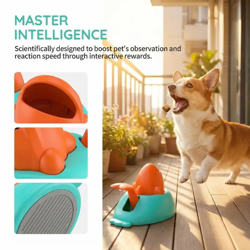Interactive Dog Feeding Toy Pet Food Launcher Puzzle and Training Feeder for Slow Eating and Puppy Behavioral Improvement Zpaxo Default Title