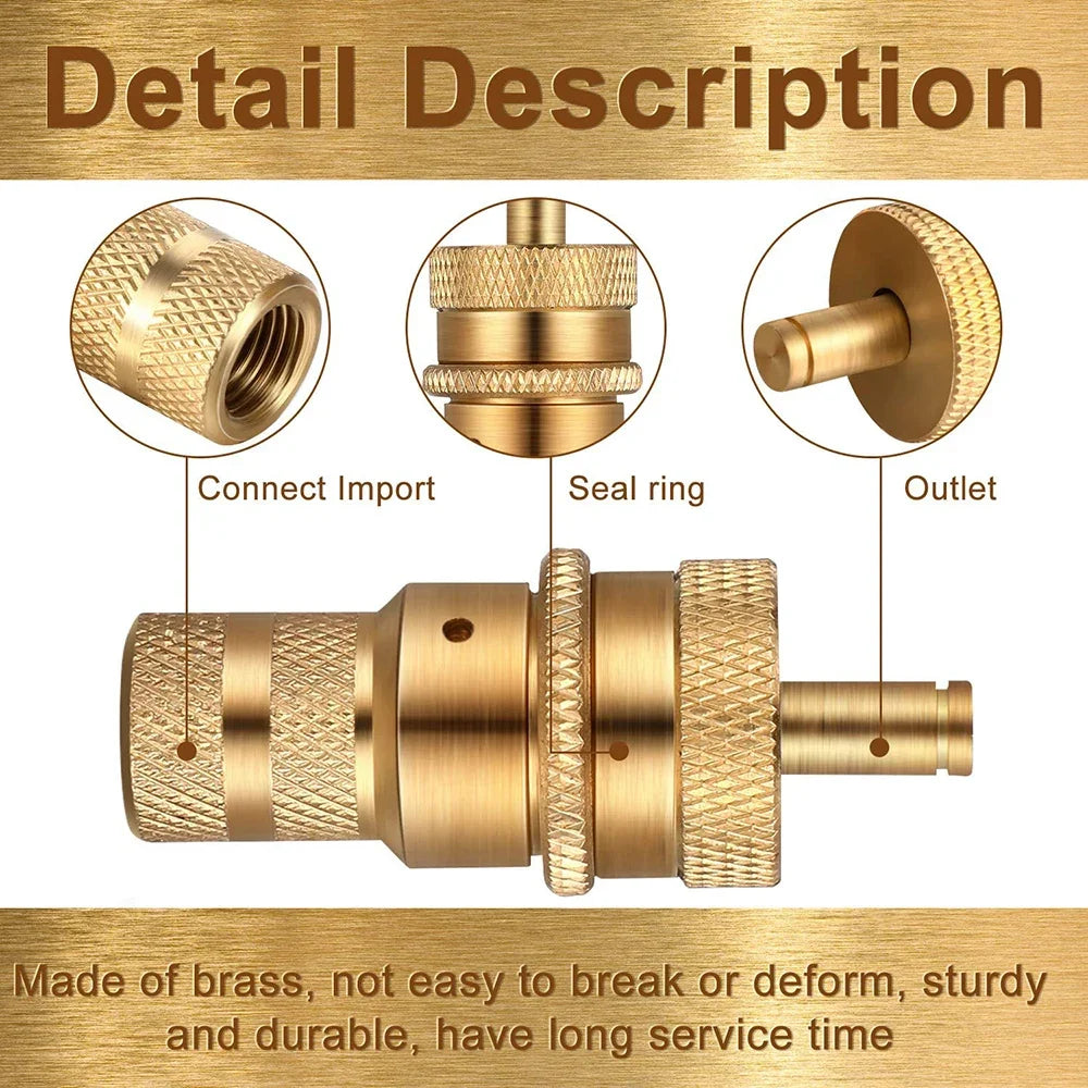 Universal Brass Tire Deflators – Automatic 6-30 PSI Offroad Kit