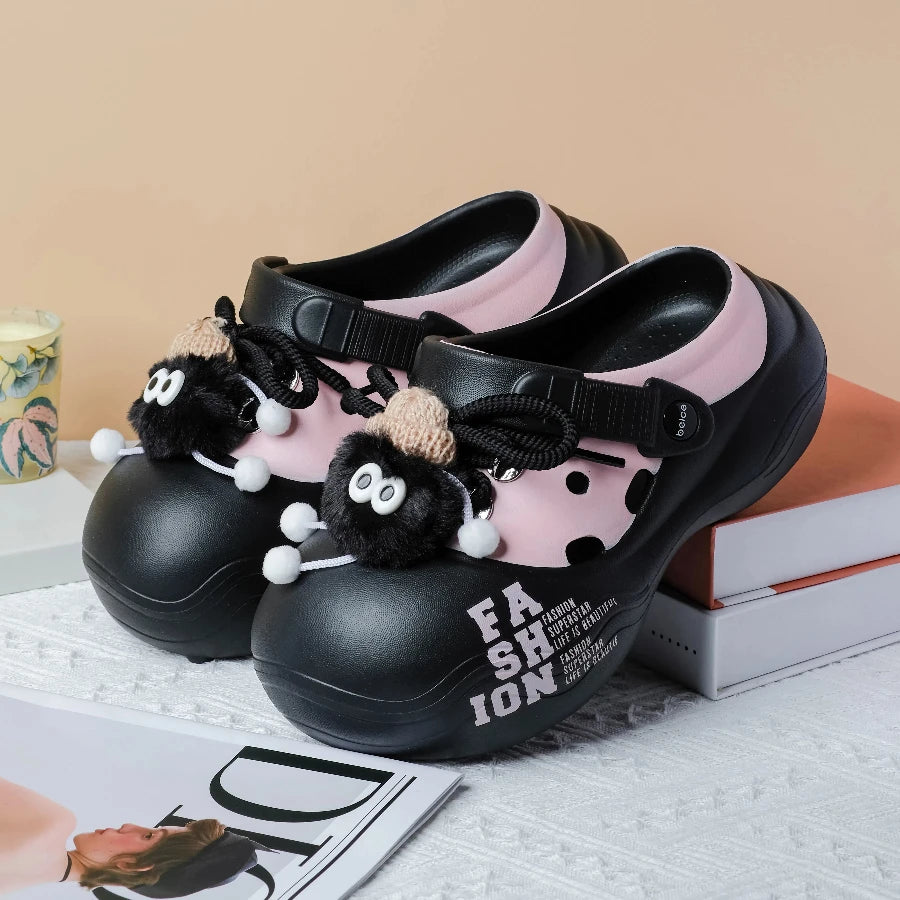 Women's Outdoor Chunky Platform Sandals Non-slip Clogs Slides Flat