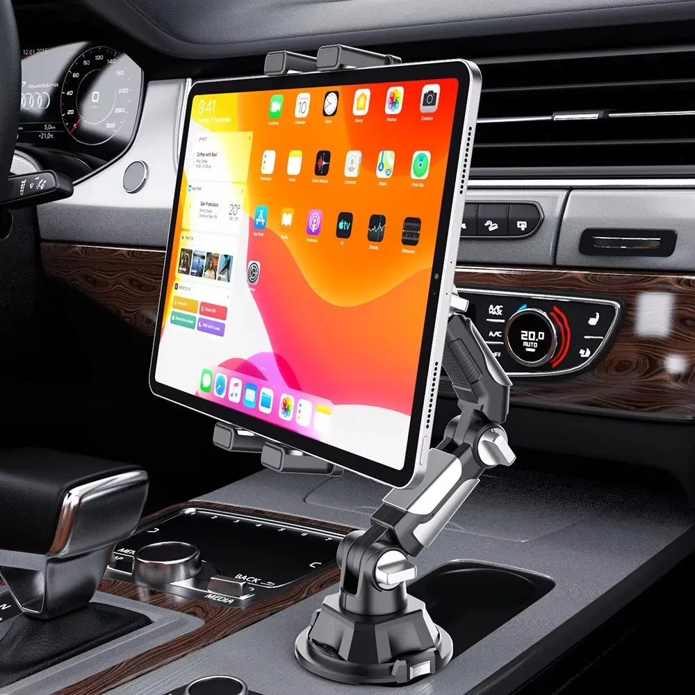 360 Degree Rotation Car Water Cup Holder Long Joint Position Zpaxo