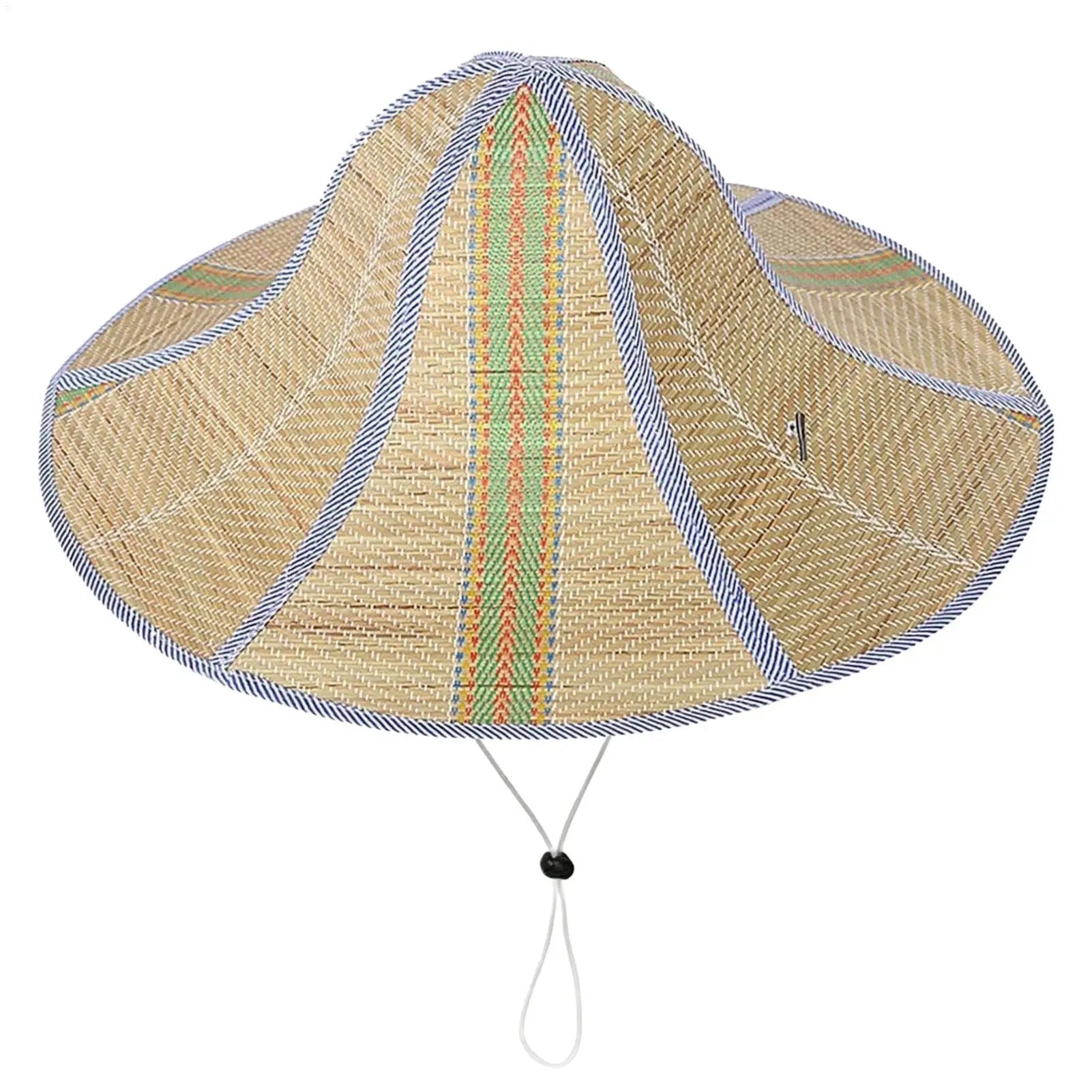 Foldable Wide Brim Straw Sun Hat – Unisex Beach & Outdoor Wide Brim Sun Hat Zpaxo