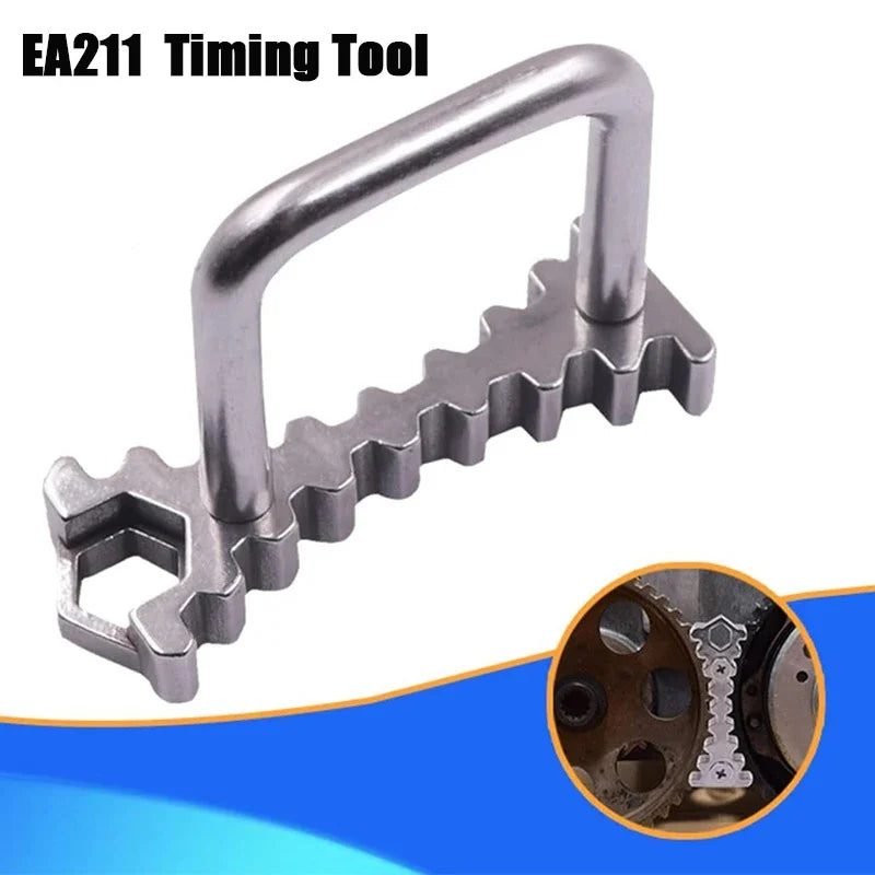 EA211 Car Timing Tool Alloy Steel Handheld Belt Pulley Fastening