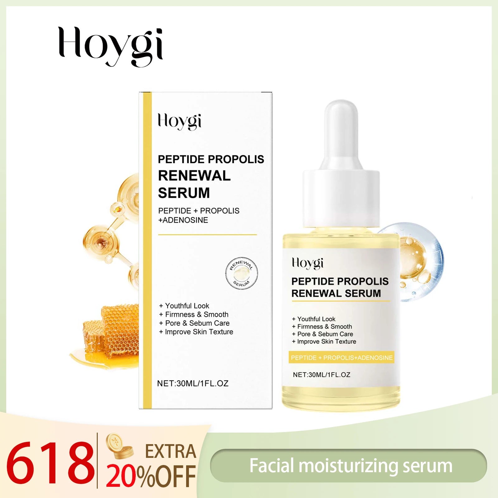 Hoygi Anti-Aging Wrinkle Smoothing Serum Collagen Increase resilience Boost Skin Firming for Face All Skin Types Sensitive Oily Zpaxo