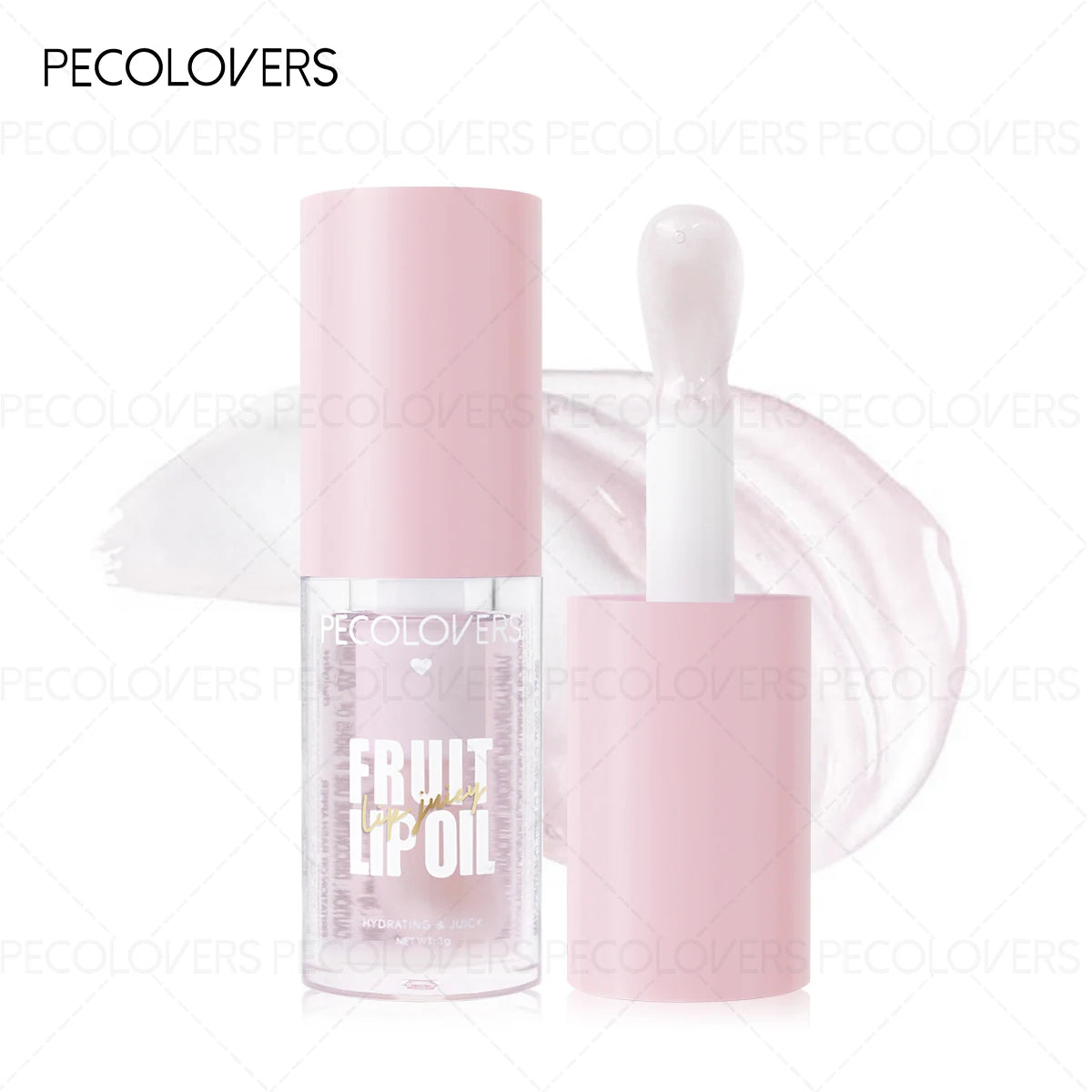 1PC Lip Oil with Big Brush Head Moisturizing Relieves Dry Lip Gloss Strawberry Peach Liquid Lipstick Lip Hydrating Lip Care Zpaxo 03