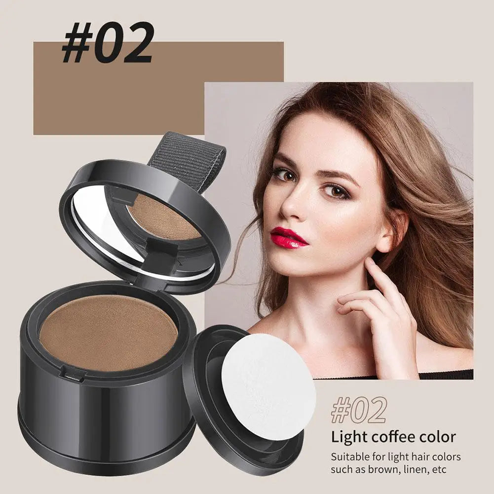 1pc Hair Line Powder Black Brown Root Cover Up Natural Instant Waterproof Hairline Shadow Powder Hair Concealer Coverage Powder Zpaxo light coffee