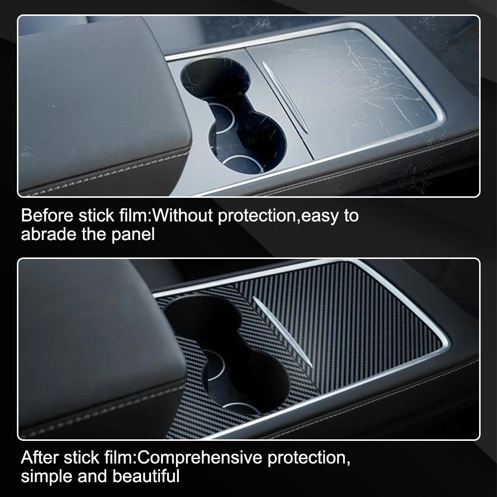 Interior Decoration PVC Film Tesla Model 3 Y 21-22 Multi Car Central