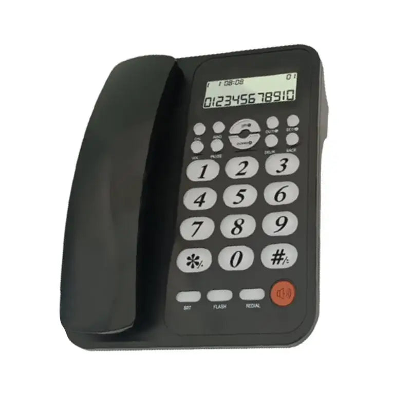 652F Corded Landline Phone Big Button Phones Fixed Telephone Office Zpaxo