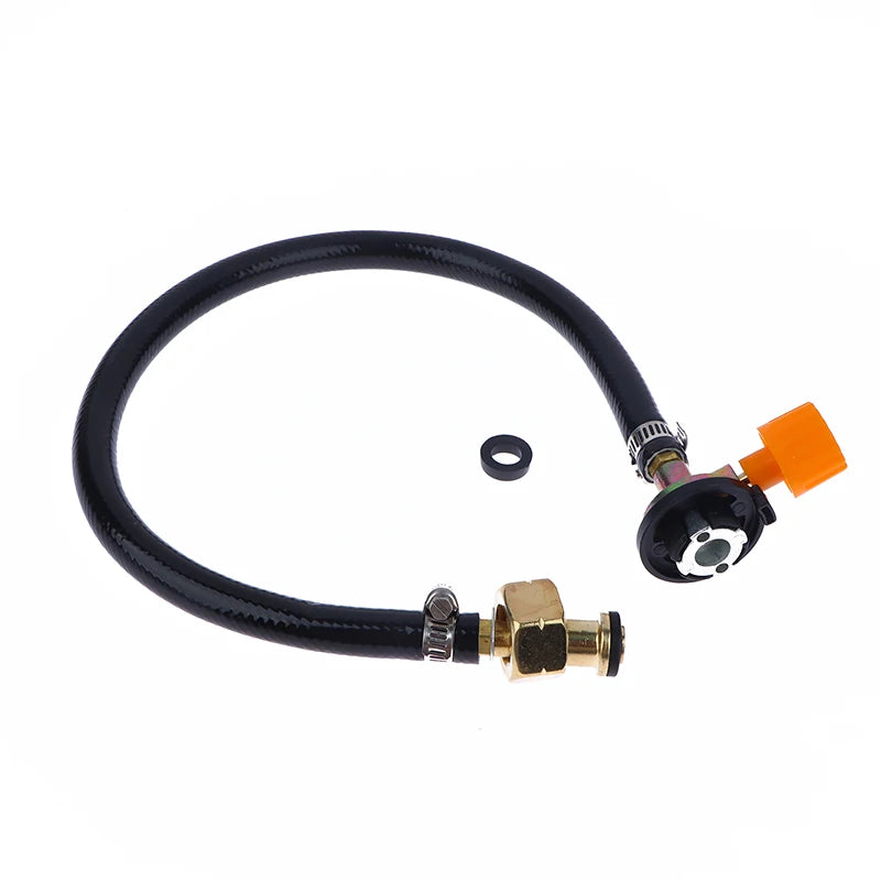 Gas Refill Adapter Leakproof Rubber Pipe Tube Cylinder Convertor