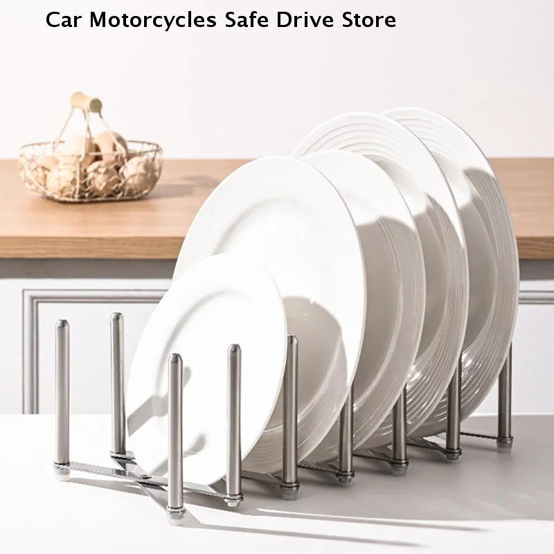 Retractable Storage Rack Space Saving Pot Lid Holder Space-saving