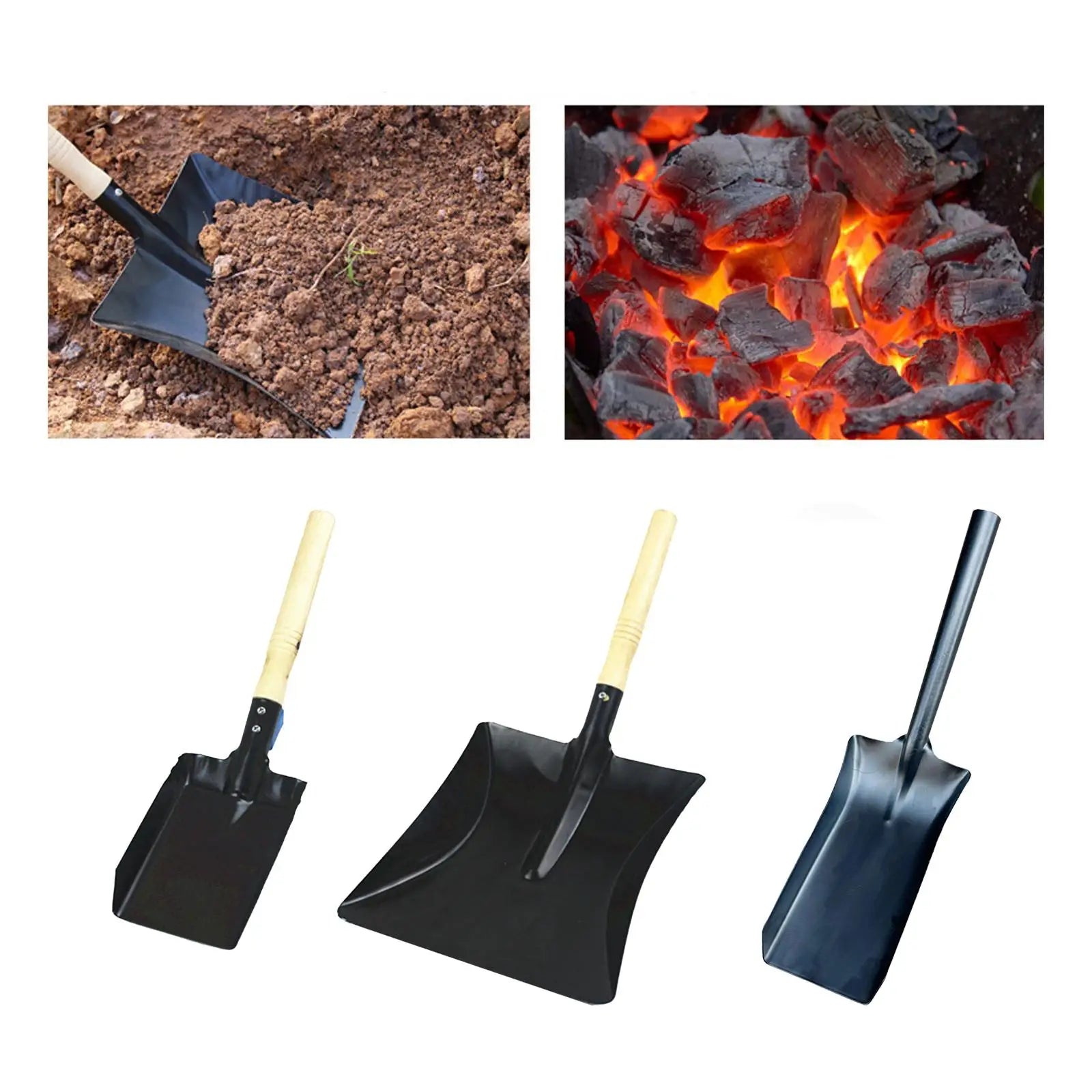 Multifunctional Shovel Iorn Camping Axe Digging Trench Survival Saw Gardening Tool Small Tools Multi Tool Fireplace Cleaning Zpaxo