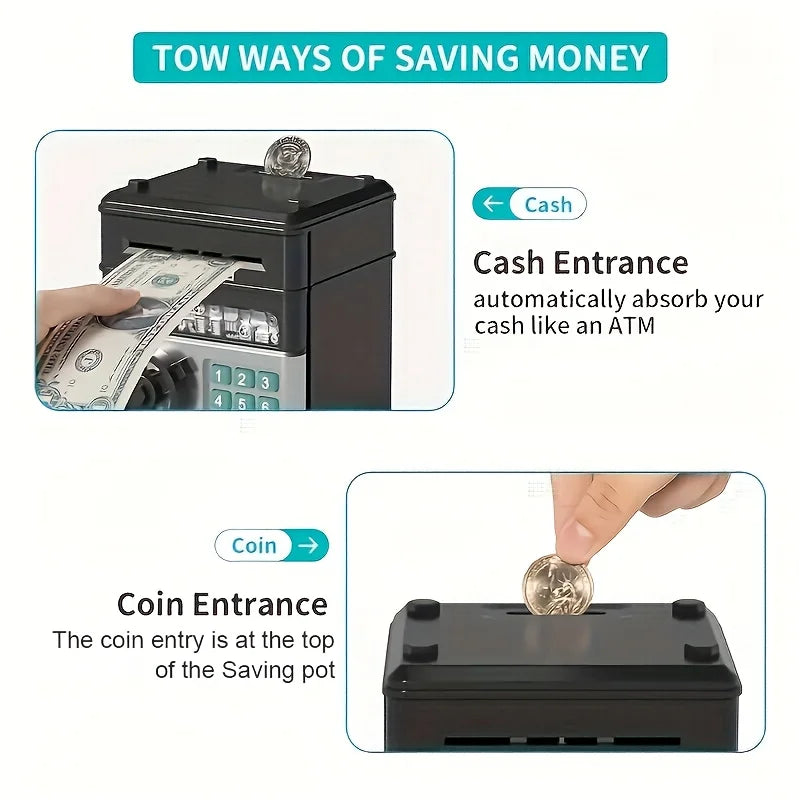 Money Bank Children's Toys Large Electronic Password Protection Cash