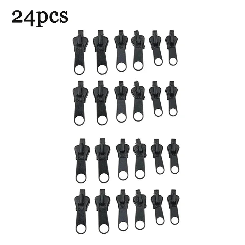 6-Pack Universal Zipper Repair Kit – S/M/L Replacement Sliders