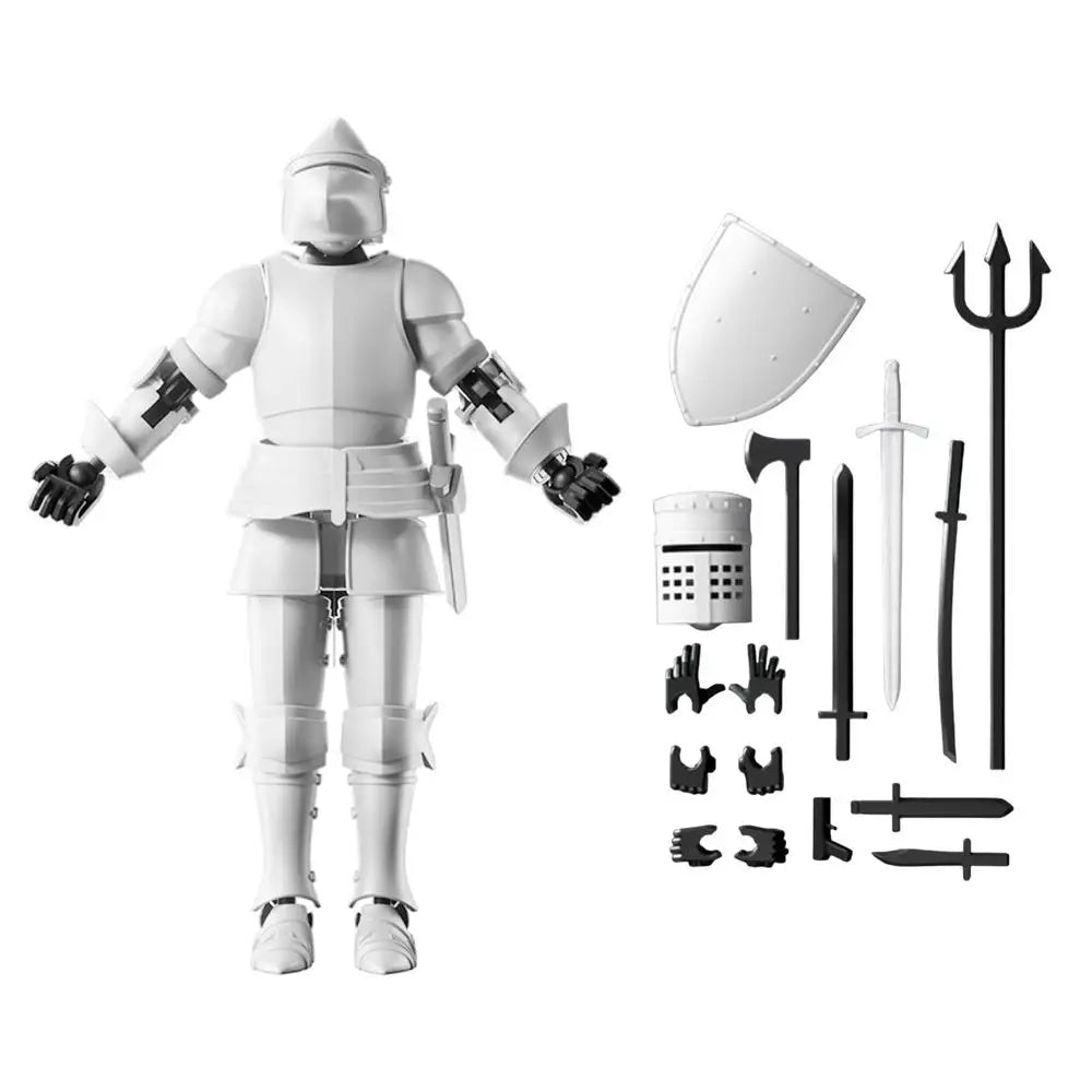 3D Printed Toy Figure Decorative Desk Crafts Multi-Jointed Robot Action Figure Collectible Action Figure for Collectors Desktop Zpaxo WHITE China Mainland