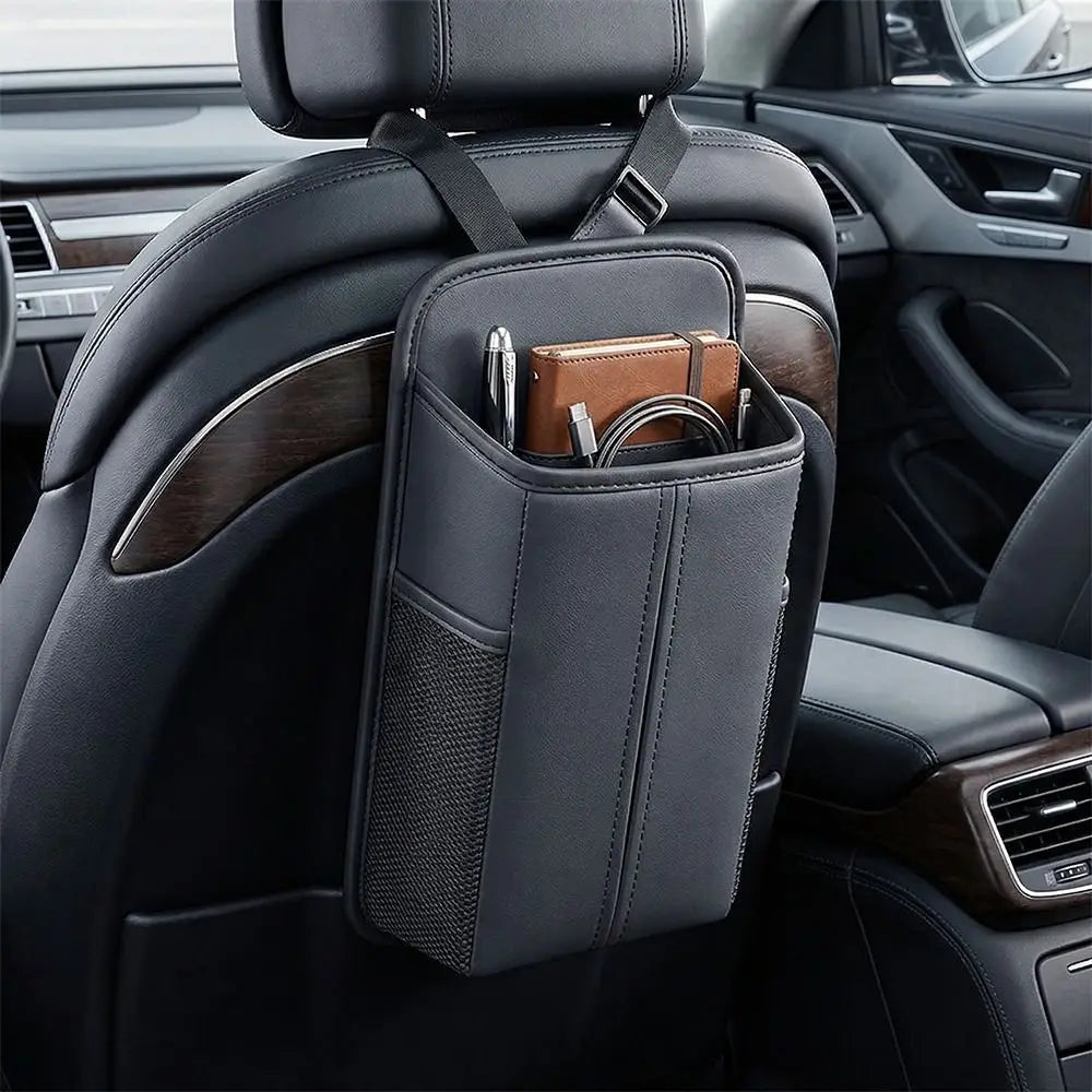 Fix Strap Car Seat Side Storage Bag Center Console Folding Design Zpaxo