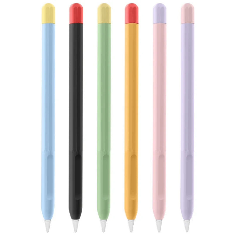 Soft Silicone Apple Pencil 1st 2nd Generation Case Colorful Stylus Zpaxo