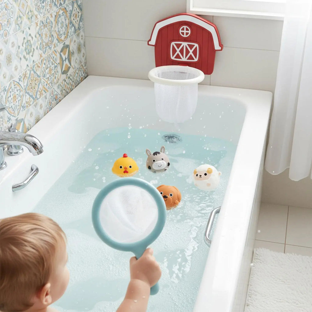 Kids Bath Toys Interactive Fun Pool Game Bathtub Basketball Hoop Suction Cups For Kids Boys Girls Traveling Pool Beach Bathroom Zpaxo
