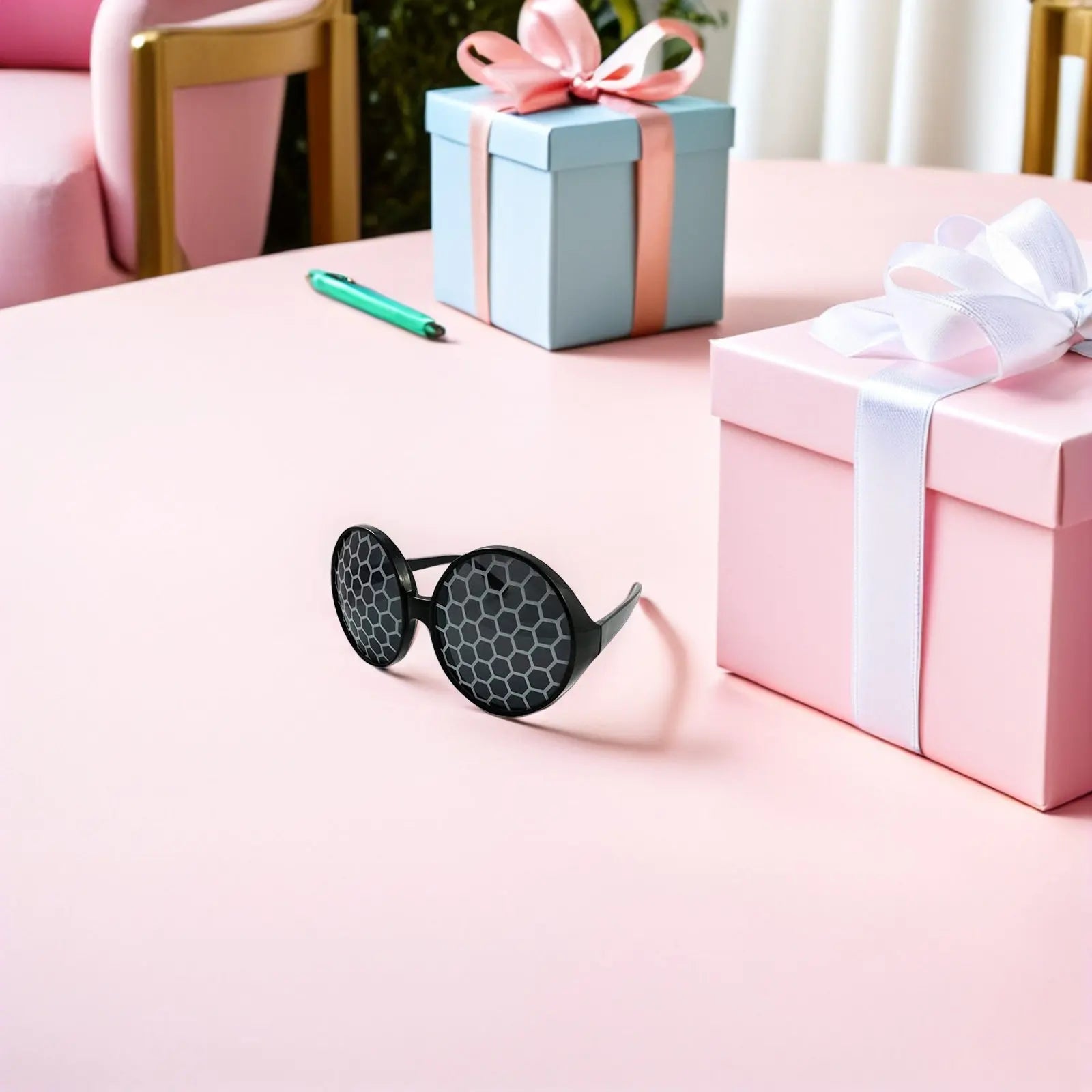 Bug Antenna Headband Glasses Lightweight Comfortable Plastic Fabric