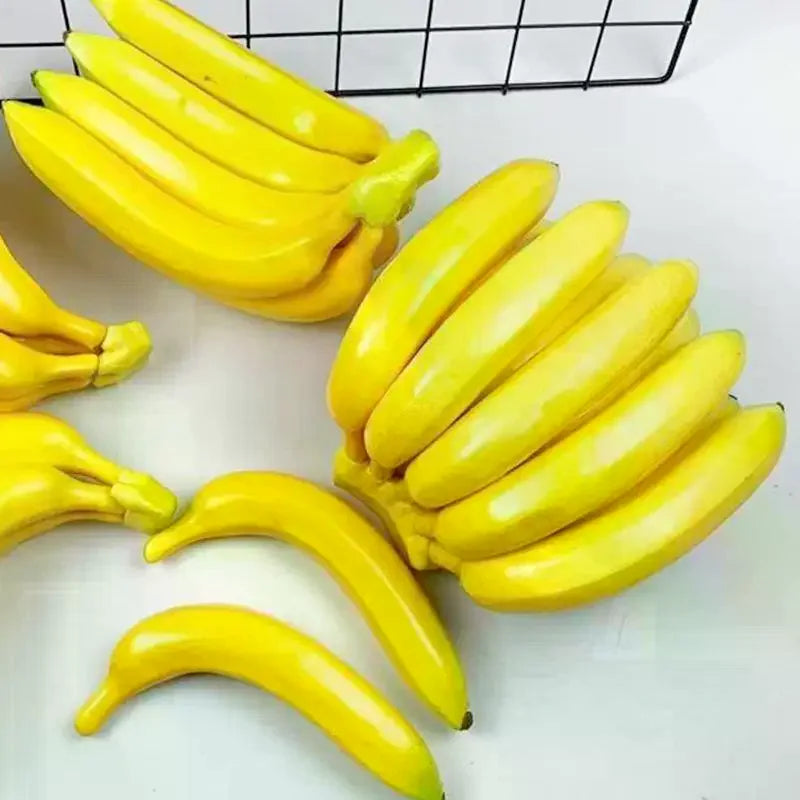 Artificial Banana Decorative Plastic Fake Fruit Realistic Display Simulated Banana For Wedding Christmas Decor Zpaxo