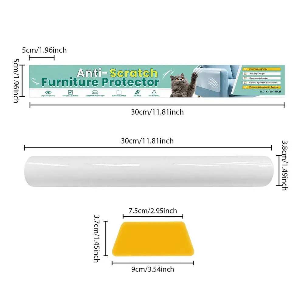 Cat Scratch Tape Adhesive Transparent Guard Anti Furniture Protector