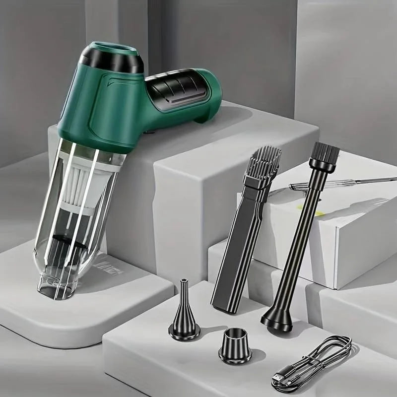 Car Vacuum Cleaner Strong Suction 95000Pa Portable Wireless Vacuum Cleaner Cleaning Machine Handheld Powerful Blower for Home Zpaxo GREEN Vacuum Cleaner
