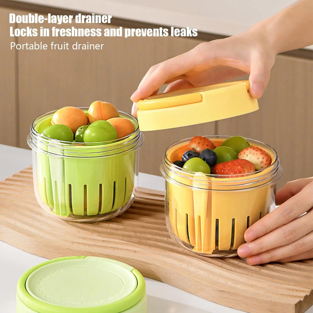 Fruit Salad Cup Portable Snack Containers Overnight Oatmeal