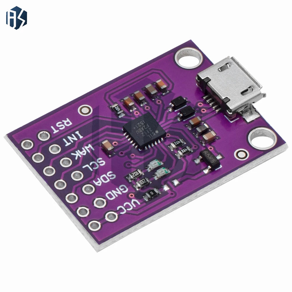 CP2112 Debug Board - USB to SMBus/I2C Communication Module 2.0, MicroUSB Evaluation Kit for CCS811 Sensor and Arduino Zpaxo