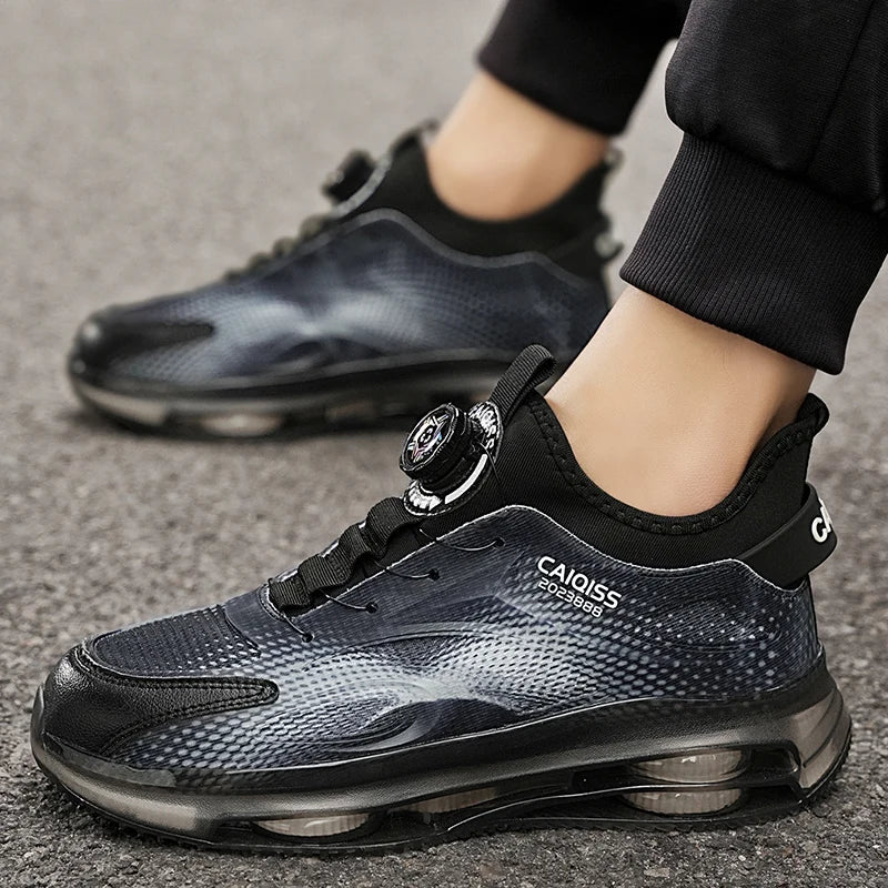 Men's Casual Sneakers Luxury Trainer Shoes Breathable Race Running