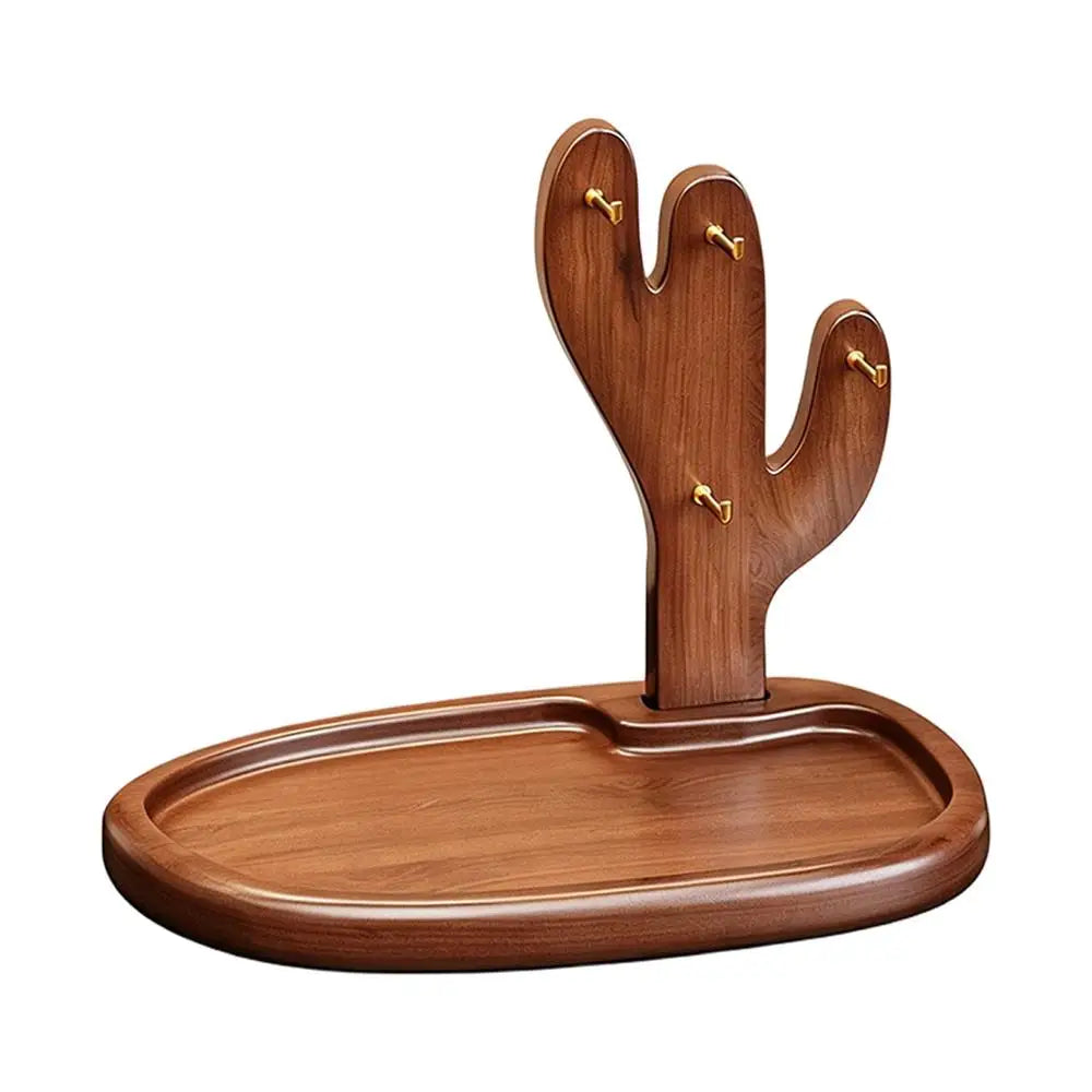 Key Tray Entryway Table Decorative Rustic Wood Organizer Wallet