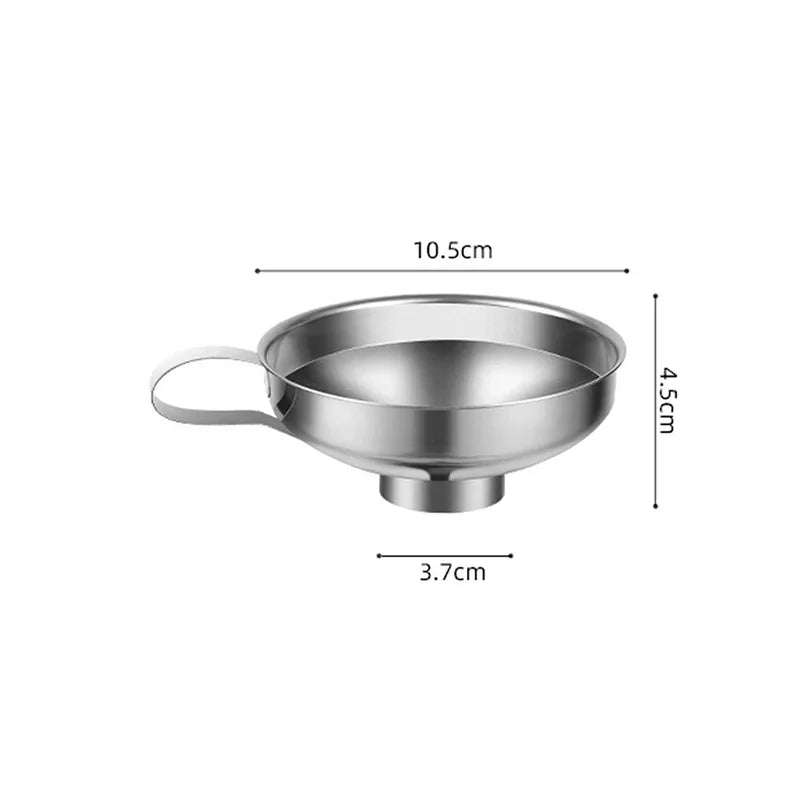 Stainless Steel Wide Mouth Funnel Canning Cup Jam Salad Dressing