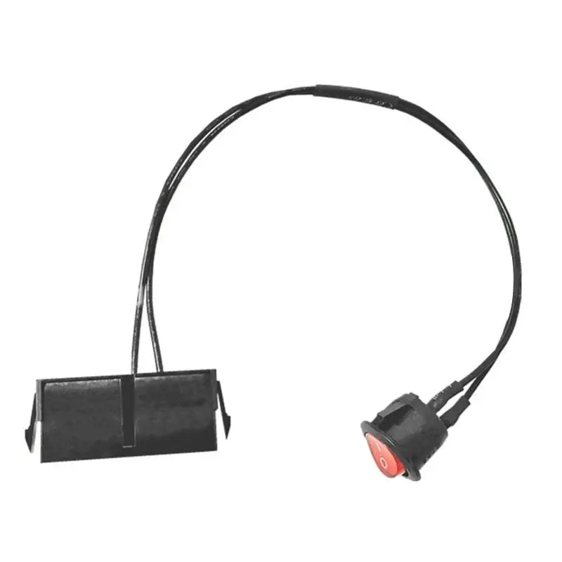 652F 35cm 24Pin Female ATX Power Cord Red Power Supply ON/Off Switch Jumper Bridge Cable 24-pin Zpaxo