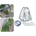 Chiwanji Portable Mini Popped Up Greenhouse Transparent Gardening Zpaxo Transparent