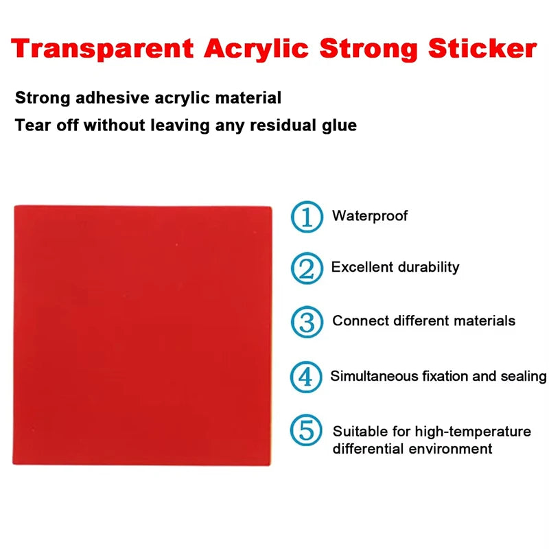 Transparent Strong Double Sided Tape Waterproof No Trace Self Zpaxo