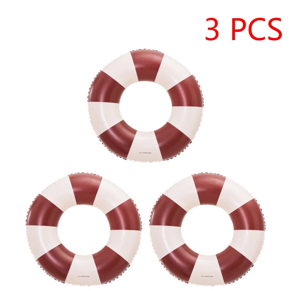 Inflatable Swim Ring Pool Floating Rings Leakproof Blow Up Tube Water