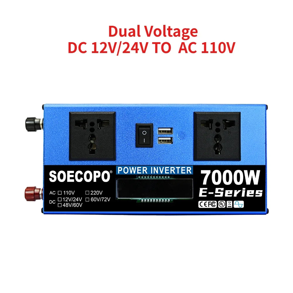 SOECOPO 7000W Solar System 300W Panel+100A Controller+inverter 12V Zpaxo only Inverter 110V