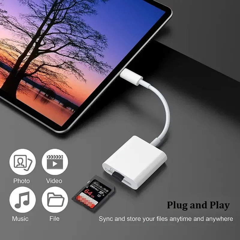 Type-c Interface Card Reader SD TF Memory Mobile OTG Adapter Zpaxo