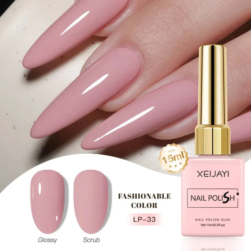 Colored Nail Varnish Gel 60 Colors Gloss Matte Ice-clear Nails Polish Zpaxo 33