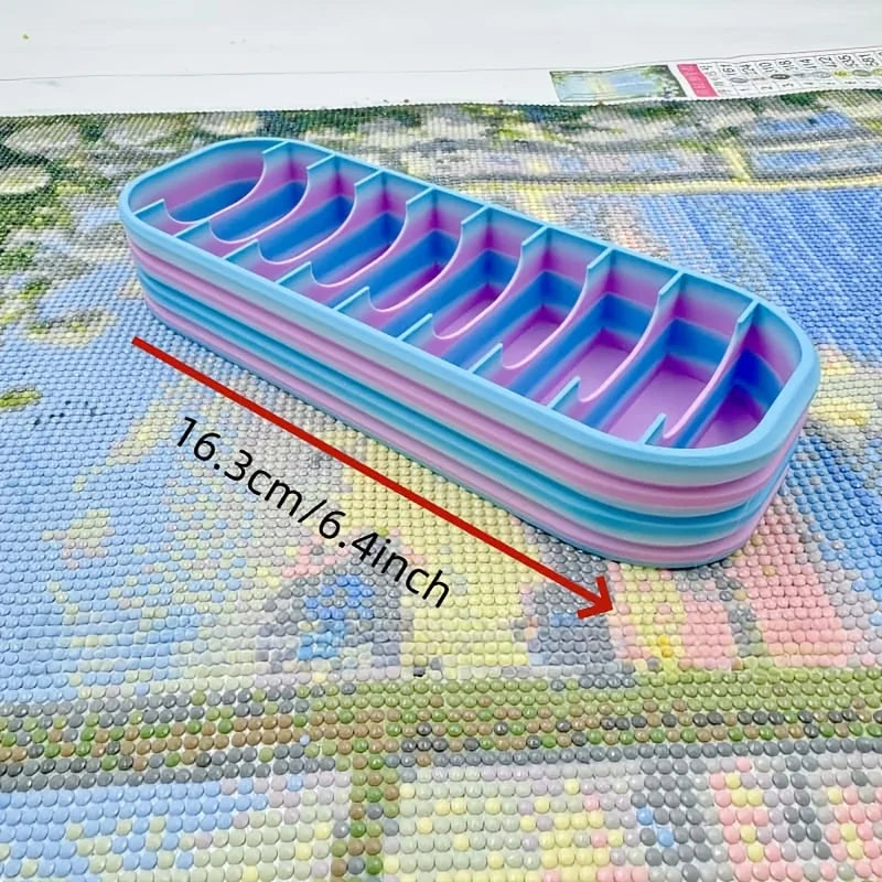 10-Hole Diamond Painting Storage Organizer Box Includes Pen Bags