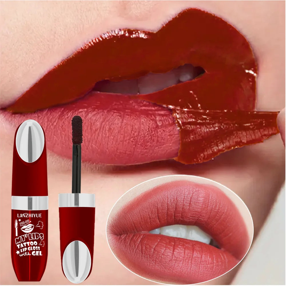 Tearable Lip Gloss Waterproof Long-lasting Non Stick Smudging
