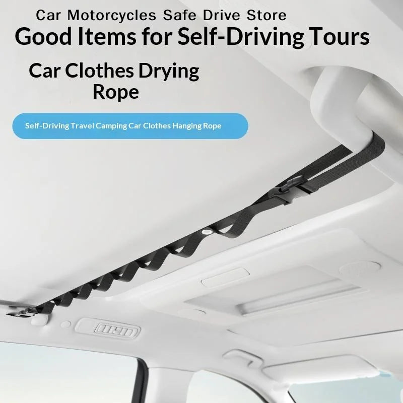 MCar Clothes Drying Rope Multi-functional Hanging Hanger Vehicle Rear