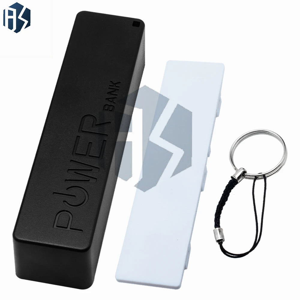 1 Battery 2 USB Power Bank Case 18650 Charger DIY Box Shell Black Zpaxo
