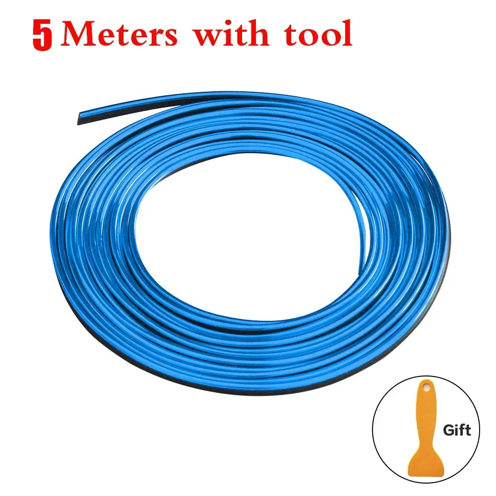 5M Flexible Car Interior Trim Strips – Dashboard & Door Moulding