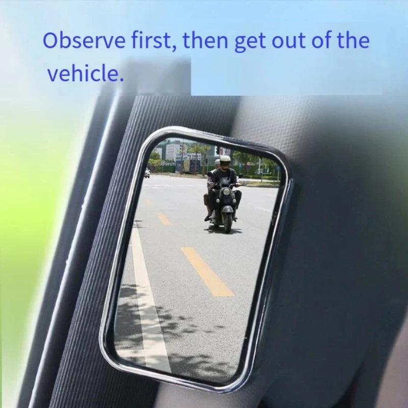 Rearview Mirror Back Passenger HD Glass Wide Angle Convex Adjustable