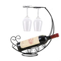 Sturdy Metal Pirate Ship Inspired Wine Rack Bottle Storage Decorative