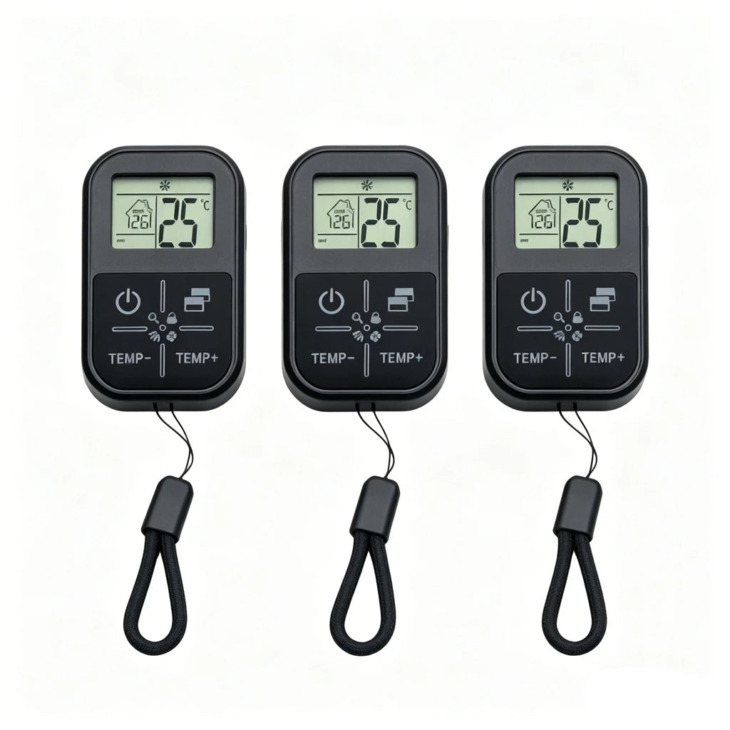 Mini English Universal Air Conditioner Remote Control Equipped Indoor Zpaxo 3pcs-thermometer