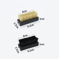 Nylon Shoe Brush Soft Hard Bristle Combo Cleaning White Shoes Canvas Zpaxo Default Title