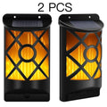 Solar Flame Lamps Outdoor LED Light Waterproof IP65 Lamp Fence Patio Zpaxo Warm White